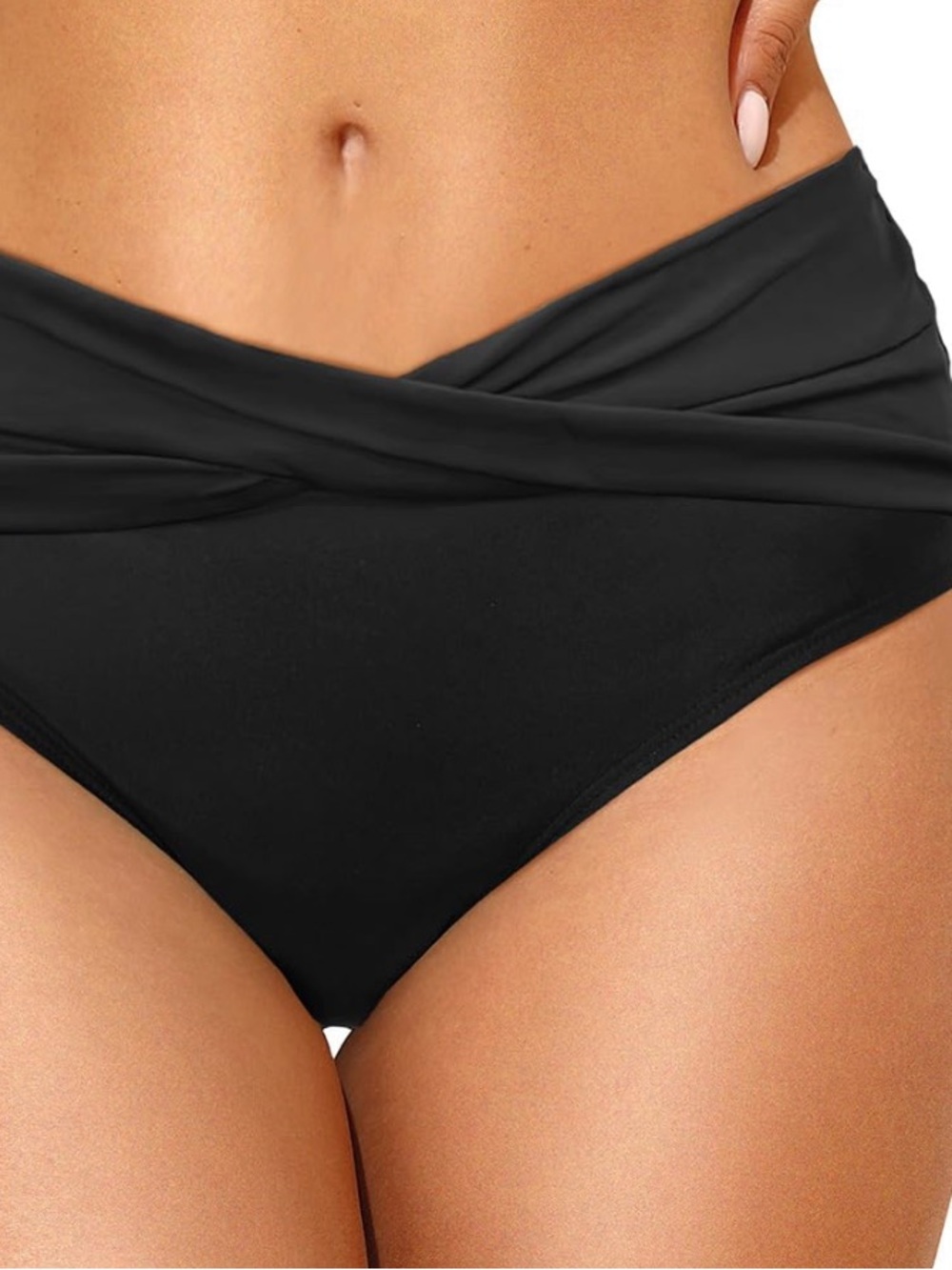 Tempt Me Twist Front Black Bikini Bottoms - Picture 3 of 8